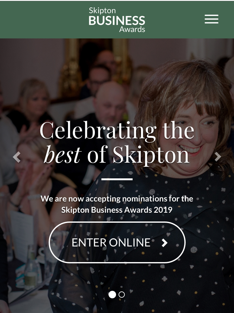 Skipton Business Awards website